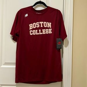 Boston College New Balance short sleeve tech tee. Maroon. NEW with tag